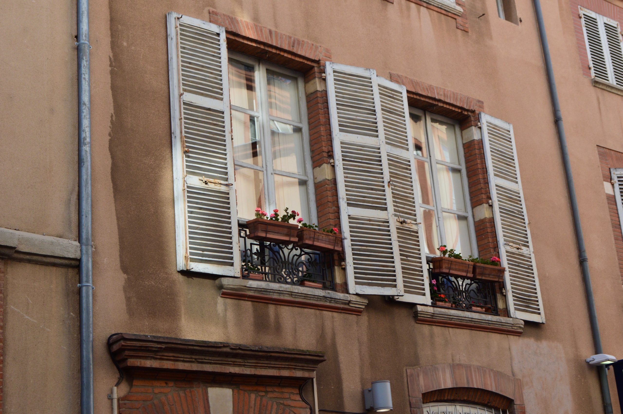 French Street Toulouse France Flowers