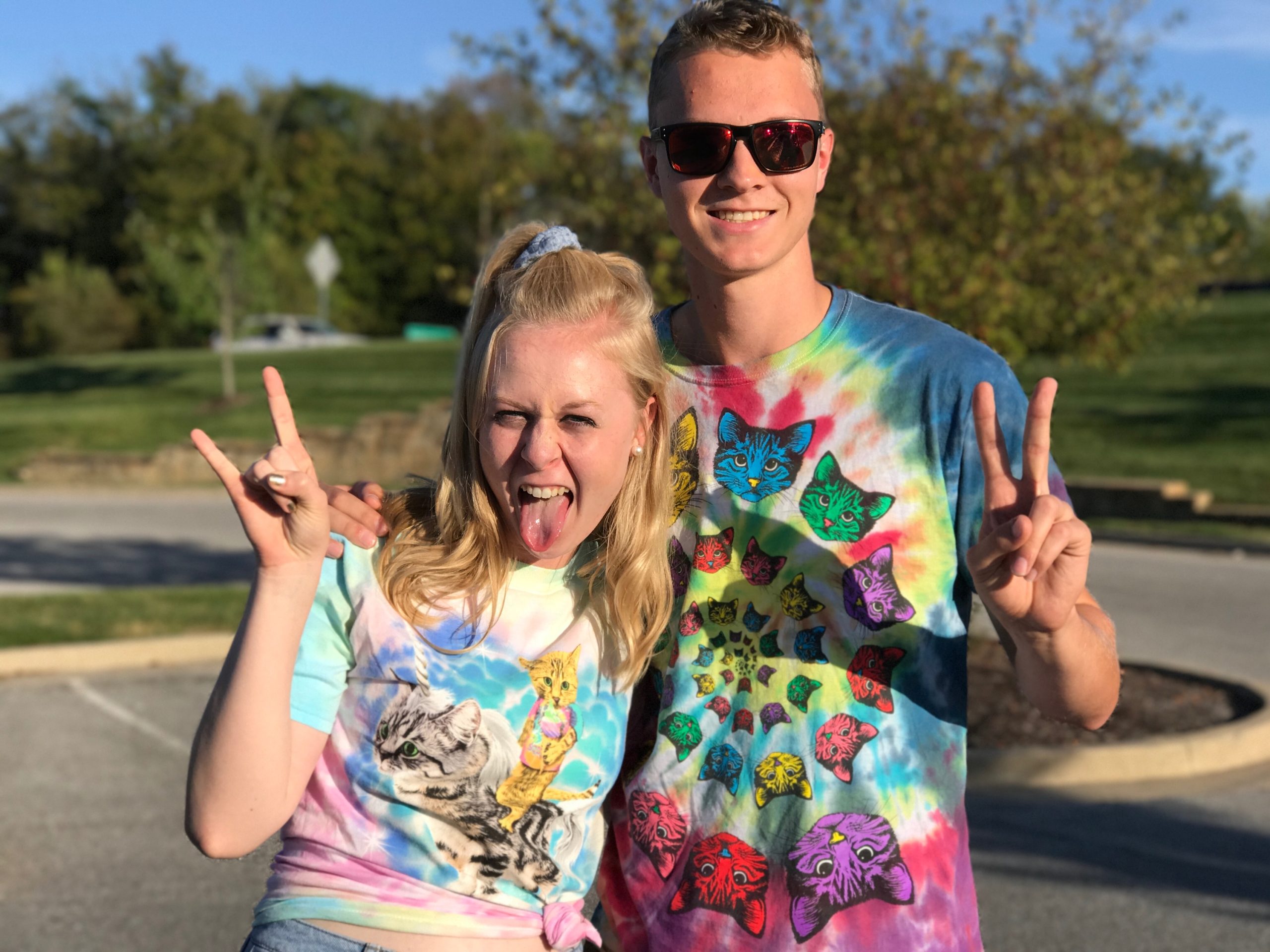 Cat T-Shirt Walmart Tie Dye Judah &amp; the Lion Concert Kitten