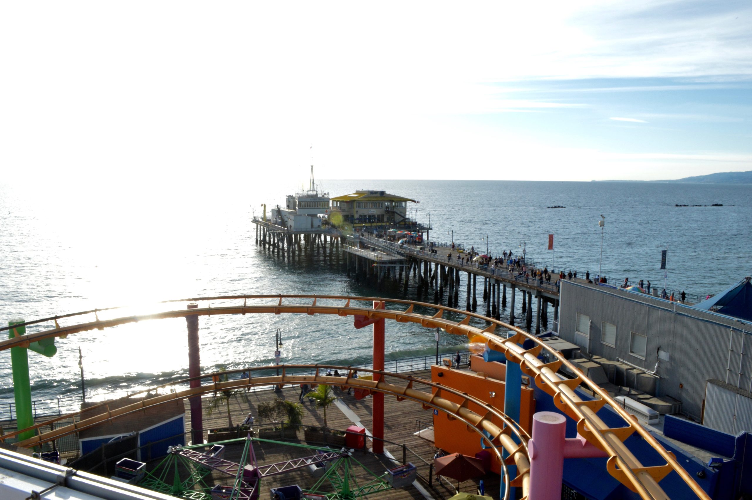 Santa Monica Pier View from Ferris Wheel California