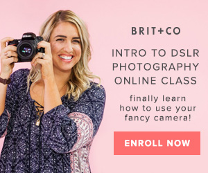 Brit + Co Intro to DSLR Photography Online Class