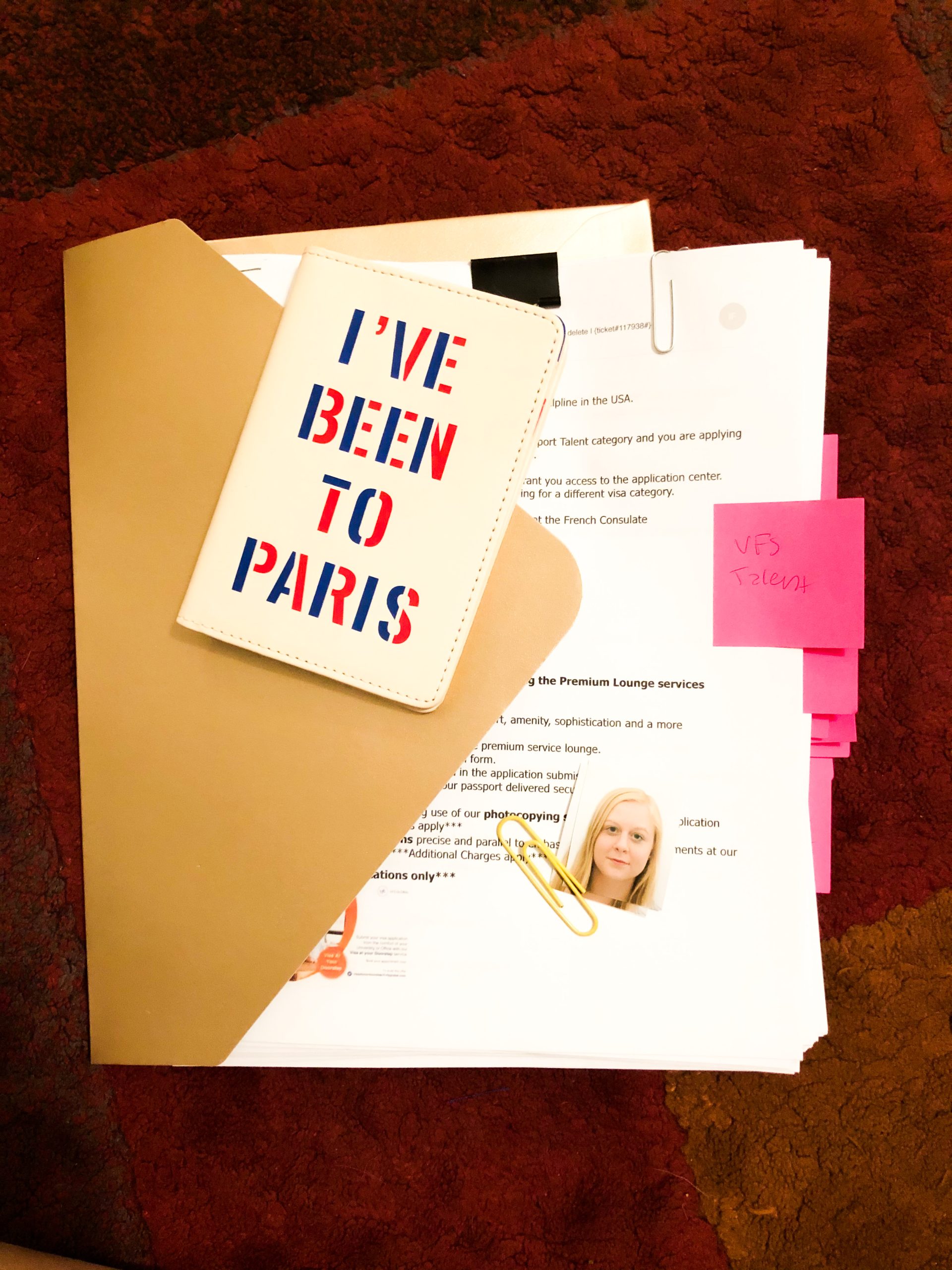 How I Applied for My TAPIF Visa to France - round trip